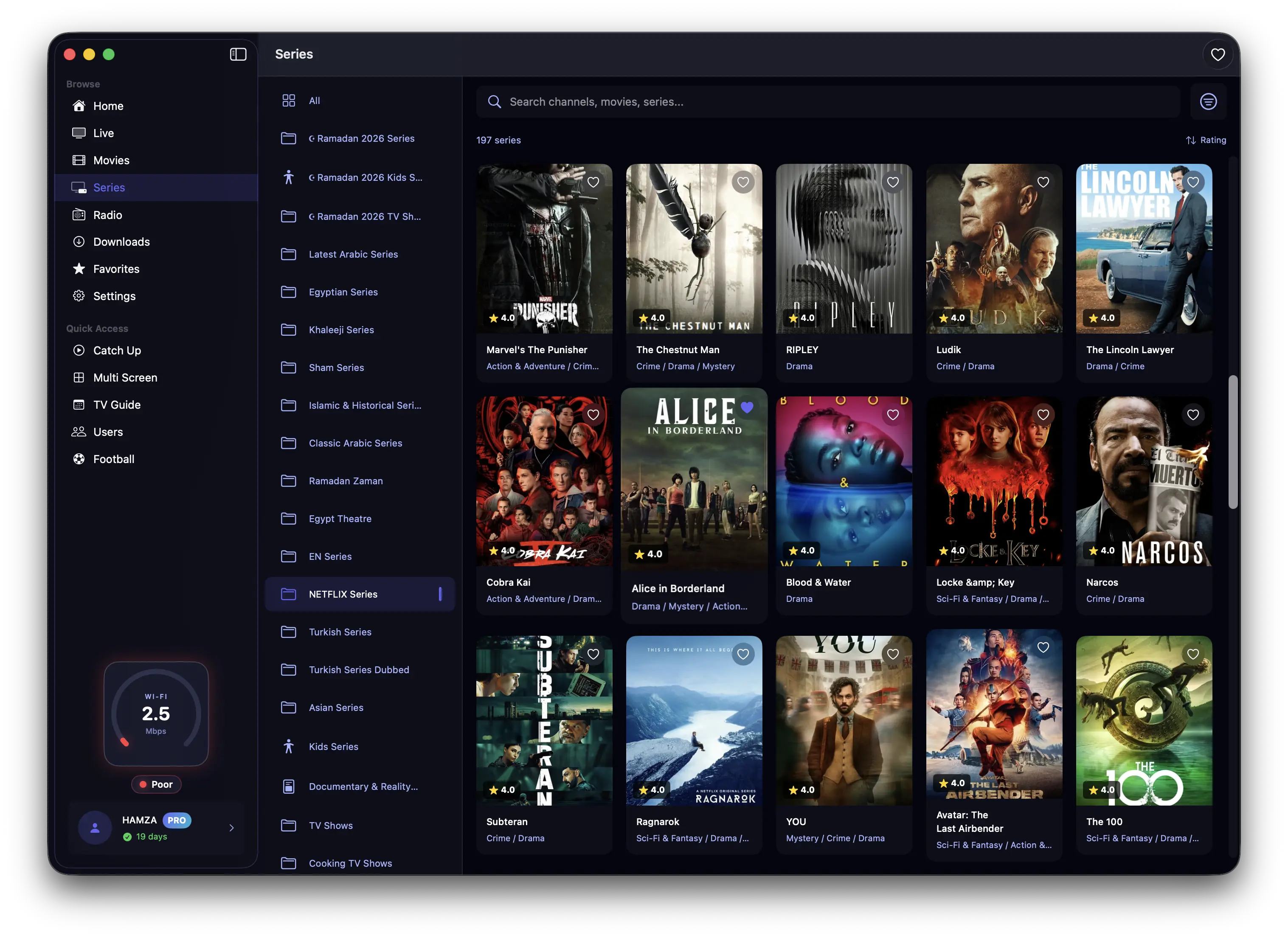 Netflix Series on Horizon Stream